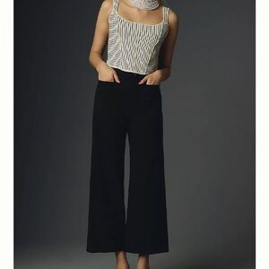 The Colette Cropped Wide-Leg Pants by Maeve